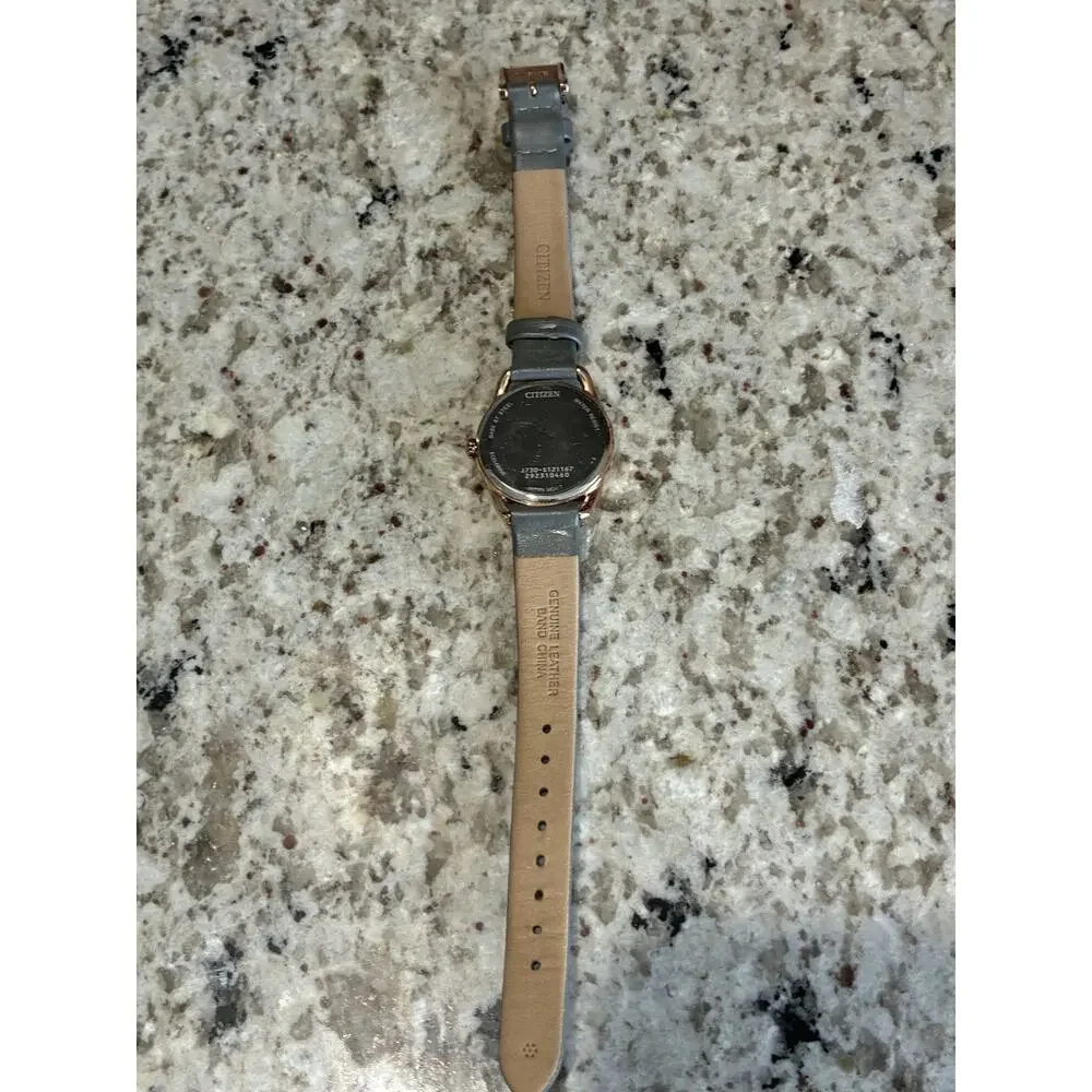 Citizen Women's Classic Date Solar Powered Eco-Drive Gray Watch 30 MM FE1218-05H - Picture 9 of 12
